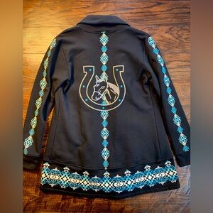 Tasha Polizzi Horse and Horseshoe Sweater/Jacket Size Small